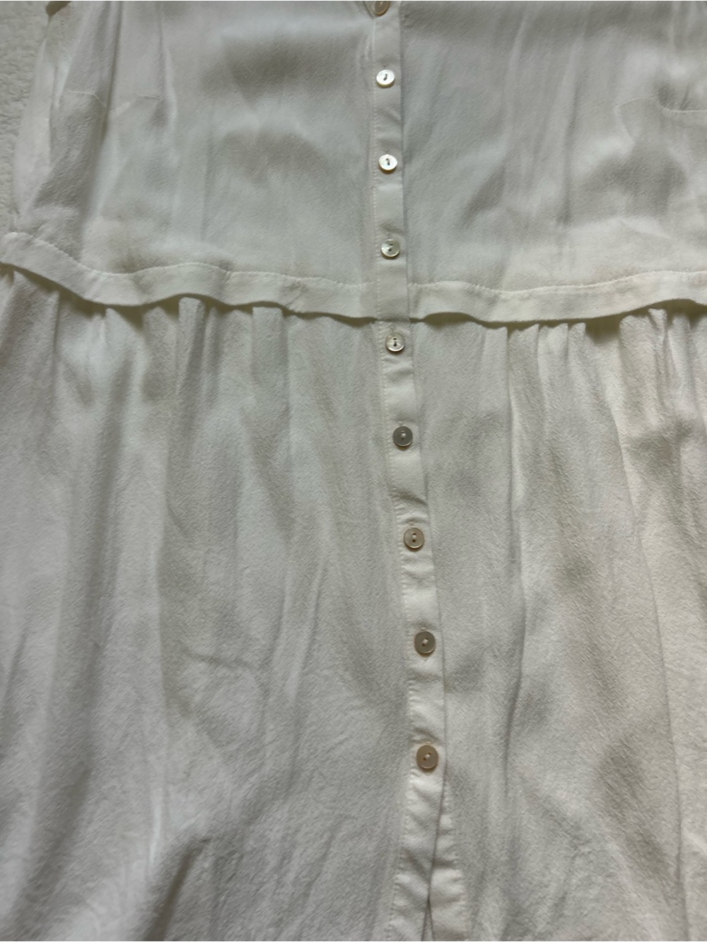 J. Jill Women’s White 100% Rayon Mini Dress Size Extra Small - Picture 8 of 12